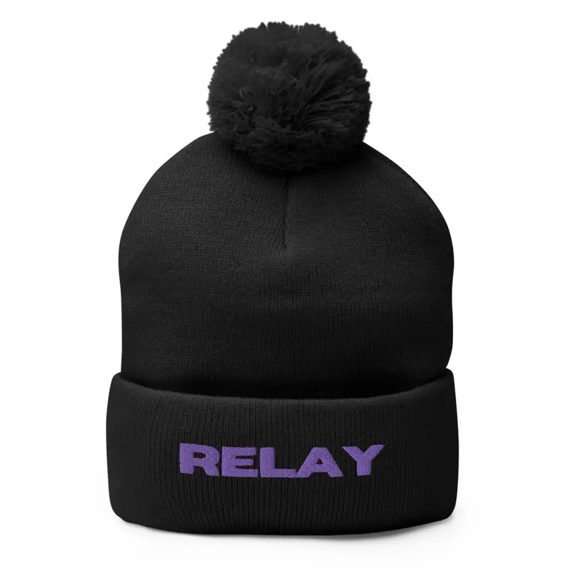 Relay *Poof Beanie